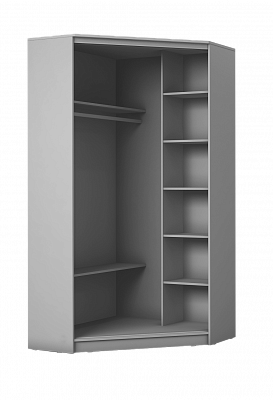 Шкаф угловой Хит-У-23-4-77-17, Абстракция №1, Белый в Элисте - изображение 1