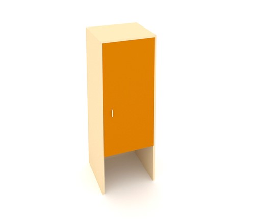 Шкаф детский ДП-2 Беж + Оранжевый в Элисте - изображение