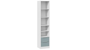 Комбинированный шкаф Марли (Белый/Серо-голубой) в Элисте - предосмотр 4