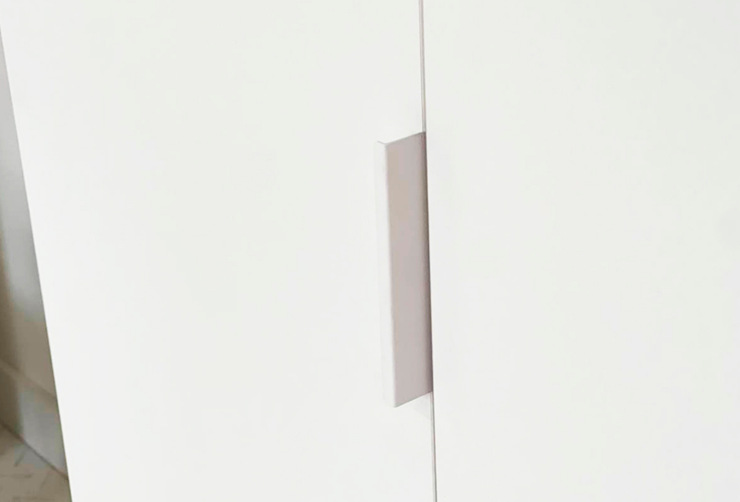 Двухдверный шкаф Зефир 108.01 (белое дерево/пудра розовая (эмаль)) в Элисте - изображение 5