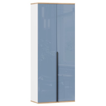 Шкаф двухстворчатый Урбан 528.050, белый/капри синий в Элисте - изображение
