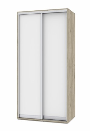 Шкаф-купе 2-х дверный О41, Серый дуб - Белый в Элисте - изображение
