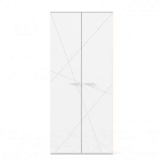 Шкаф 2х-дверный Милтон ЛД 537.020, Белый в Элисте - изображение 4