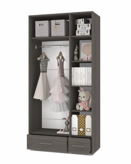Детский шкаф О32, Серый дуб - Белый в Элисте - изображение 1