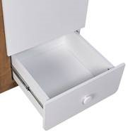 Шкаф четырехдверный Polini kids Ameli 4010, с ящиками, белый-дуб крафт, серия AMELI в Элисте - изображение 3