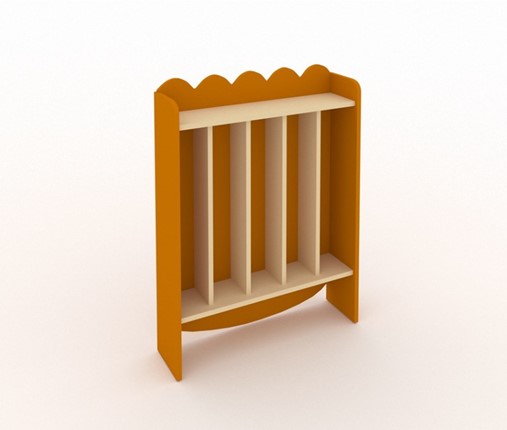 Вешалка для полотенец настенная ВП5М, Оранжевый, (МДФ) в Элисте - изображение