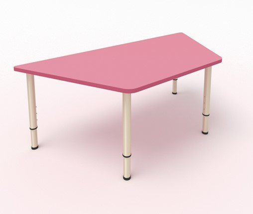 Детский стол Трапеция МДФ Розовый в Элисте - изображение