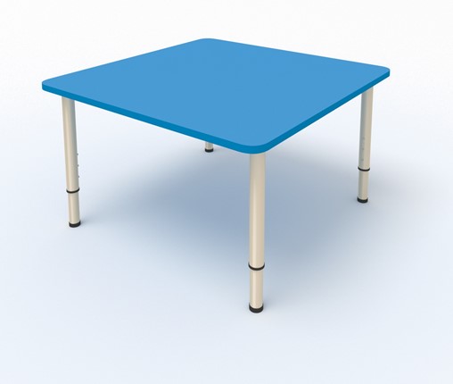 Детский стол 4-местный 70х70 МДФ Мраморный синий в Элисте - изображение