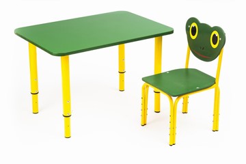 Растущий стол Кузя (Зеленый, Желтый) в Элисте - предосмотр 1