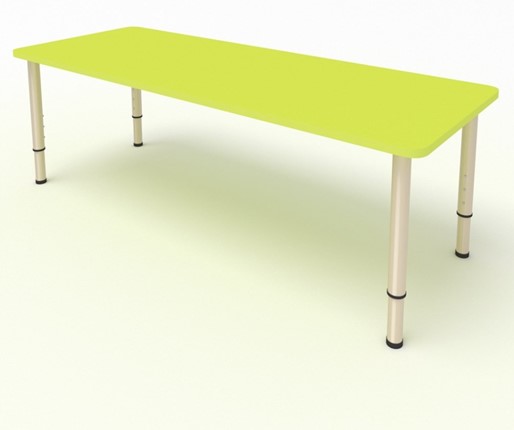 Стол для детей 2-местный  (по одну сторону столешн.) СДО-2 (0-3) желтый в Элисте - изображение