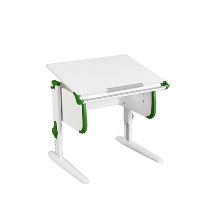 Растущий стол 1/75 (СУТ.24) белый/белый/Зеленый в Элисте - изображение
