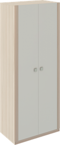 Двухдверный шкаф Глэдис М22 (Шимо светлый/Белый текстурный) в Элисте - предосмотр
