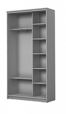 Шкаф 2-х дверный Хит-22-4-17-77-13, 2200х1682х420, Городской пейзаж Белый в Элисте - изображение 1