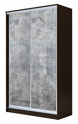 Шкаф 2-х дверный Хит-23-12-77-22, 2300х1200х620, Бетон Венге в Элисте - изображение