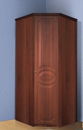 Распашной шкаф угловой Ивушка-5, цвет Итальянский орех в Элисте - изображение