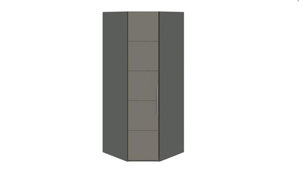 Шкаф угловой Наоми, цвет Фон серый, Джут СМ-208.07.06 в Элисте - изображение