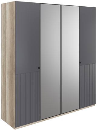 Шкаф 4-х дверный Доминго (зеркало) в Элисте - изображение