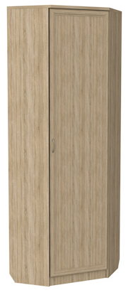 Шкаф 402 угловой со штангой, цвет Дуб Сонома в Элисте - изображение