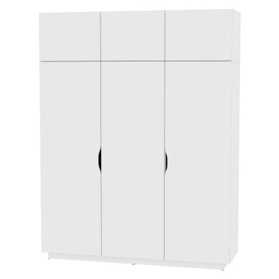 Шкаф Аврора (H29) 2322х1801х540, Белый в Элисте - изображение