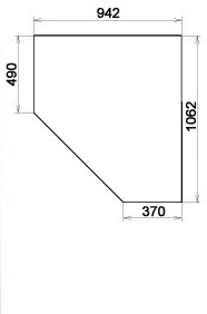 Шкаф 403 несимметричный, цвет Дуб Сонома в Элисте - изображение 2