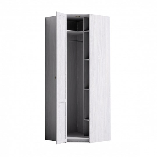 Распашной угловой шкаф Sherlock 63+ фасад стандарт, Ясень Анкор светлый в Элисте - изображение 2