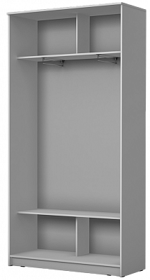 Шкаф 2-х дверный Хит-24-4-12/2-77-16, 2400х1200х420, Екатеринбург сумерки Белый в Элисте - изображение 1