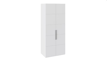 Шкаф распашной Наоми с 2-мя дверями, цвет Белый глянец СМ-208.07.03 в Элисте - предосмотр