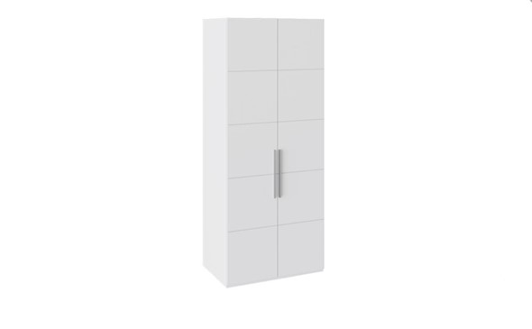 Шкаф распашной Наоми с 2-мя дверями, цвет Белый глянец СМ-208.07.03 в Элисте - изображение