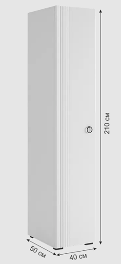 Шкаф-пенал Ева 100.01 (белое дерево/белый матовый) в Элисте - изображение 11