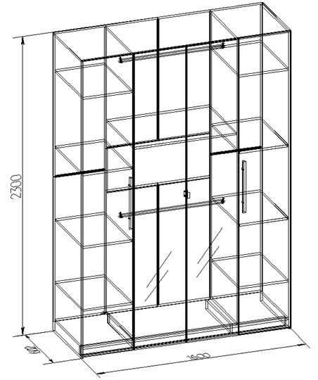 Шкаф Bauhaus 9, Дуб Сонома в Элисте - изображение 1