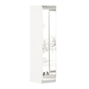 Одностворчатый шкаф Айла с зеркалом ЛД 688.140.000, Белый, исполнение 1 в Элисте