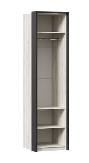 1-створчатый шкаф Техно с паспарту, Дуб крафт белый в Элисте - изображение 2