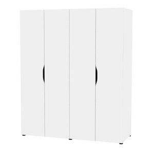 Шкаф четырехдверный Astrid H259 (Белый) в Элисте
