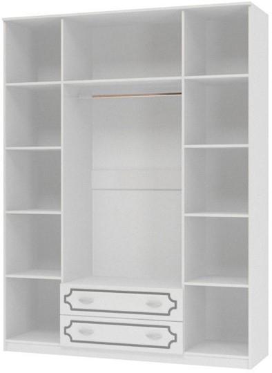 Шкаф четырехстворчатый Лак (Белый Жемчуг) в Элисте - изображение 1