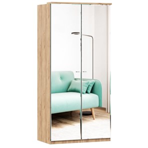 Шкаф двухстворчатый с 2-мя зеркалами Фиджи, 659.233, цвет белый в Элисте - предосмотр