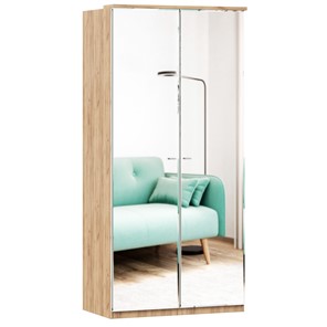 Шкаф двухстворчатый с 2-мя зеркалами Фиджи, 659.238, цвет белый в Элисте - предосмотр