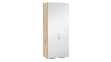 Шкаф для одежды Эмбер СМ-348.07.004 (Яблоня Беллуно/Белый глянец) в Элисте