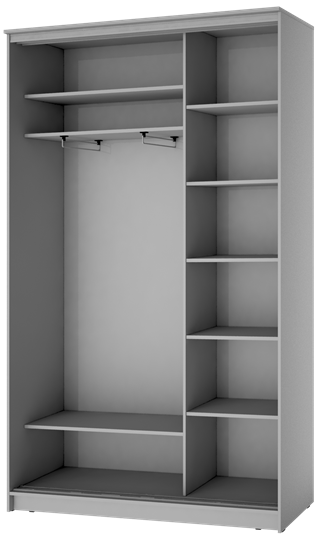Шкаф 2-х створчатый ХИТ 24-4-15-11 Белый в Элисте - изображение 1