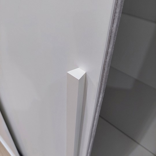 Шкаф Strike 1200  Зеркало/ЛДСП (Белый) в Элисте - изображение 2