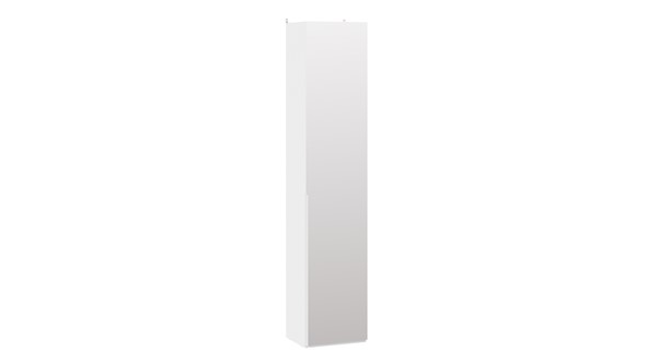 Шкаф с 1 зеркальной дверью Порто (366) СМ-393.07.212 (Белый жемчуг/Белый жемчуг) в Элисте - изображение