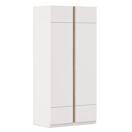 2-створчатый шкаф Лайт ЛД 412.090.000, Белый в Элисте - изображение