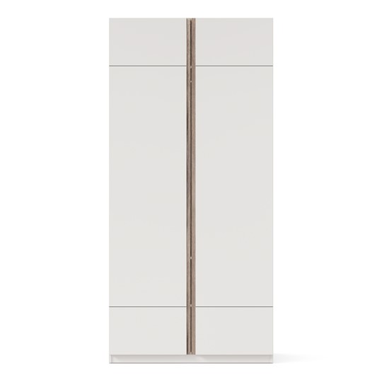 2-створчатый шкаф Лайт ЛД 412.090.000, Белый в Элисте - изображение 3