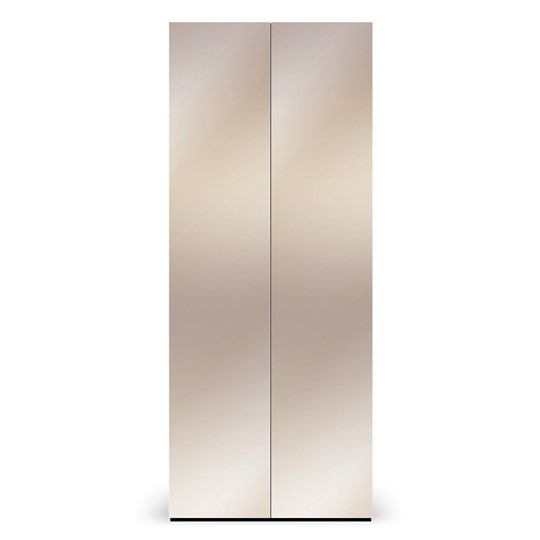 Шкаф с зеркальными фасадами Марсель 900 (черный) в Элисте - изображение 1