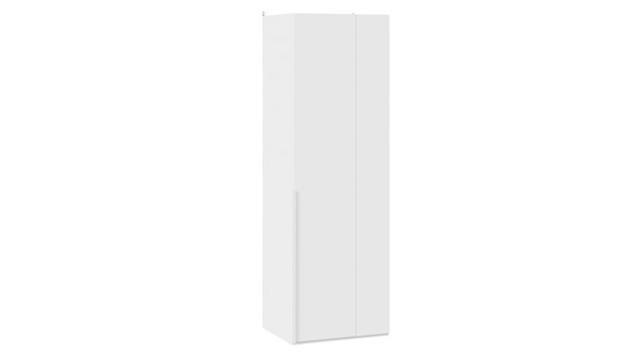 Угловой шкаф для одежды Порто (580) СМ-393.07.006 (Белый жемчуг/Белый софт) в Элисте - изображение