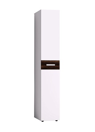 Шкаф в спальню Норвуд 55, Белый-Орех шоколадный в Элисте - изображение