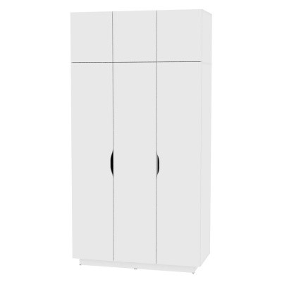 Шкаф распашной Аврора (H23) 2322х1201х540 Белый в Элисте - изображение