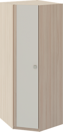 Шкаф угловой Глэдис М21 (Шимо светлый/Белый текстурный) в Элисте - изображение