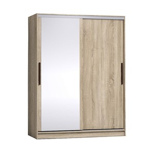 Шкаф 2-х дверный 1600 Strike Зеркало/ЛДСП, Дуб Сонома в Элисте