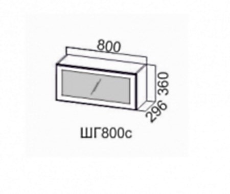 Шкаф на кухню Модерн шг800c/360 в Элисте - изображение