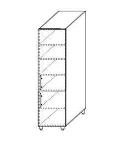 Кухонный навесной шкаф Мыло, хозяйственный 2070*500*525 мм, ШХ 500 в Элисте - предосмотр